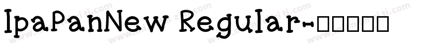 lpaPanNew Regular字体转换